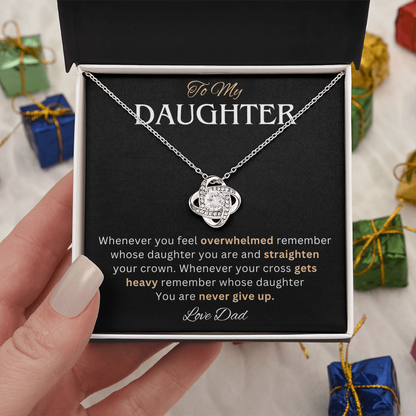 To My Daughter Necklace, She looks absolutely radiant with this necklace on