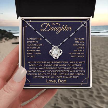 To My Beautiful Daughter Necklace, It Enhances The Magic In Her Smile