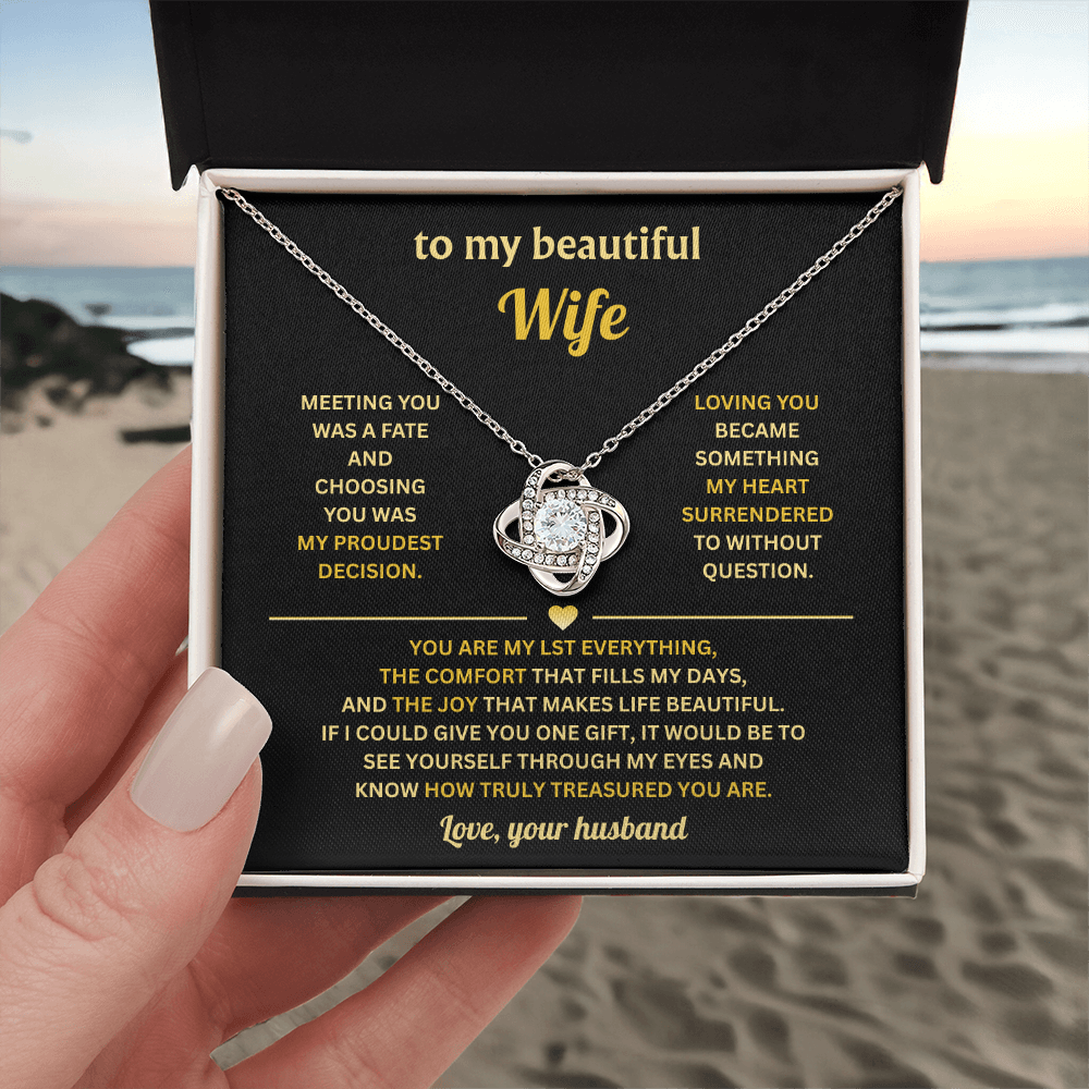 Love Knot Necklace, Birthday Gifts for Wife