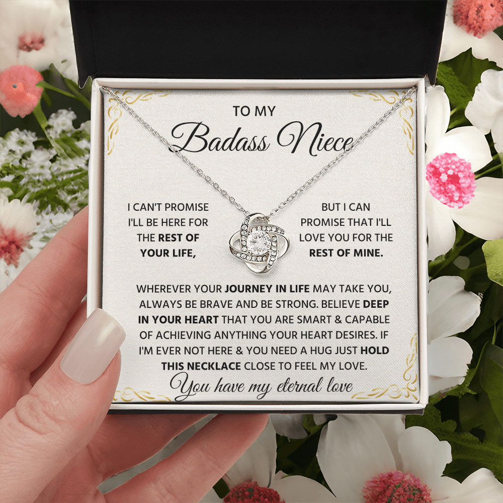 To My Badass Niece Gift, Unique Jewelry Pendant for Women