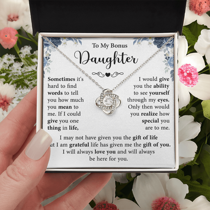To My Step Daughter Necklace, Birthday Gift for her