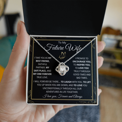 Future Wife Necklace, Love Knot Necklace