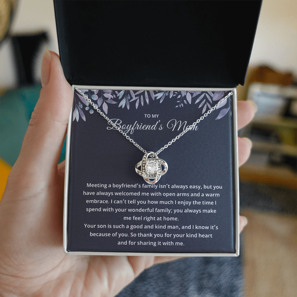 Boyfriend's Mom Gifts From Girlfriend – Necklace for Her, Mother's Day or Birthday Gift