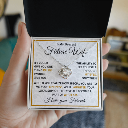 Silver Necklace For Future Wife - Birthday Present For Wife