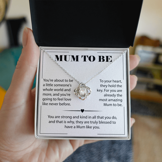 Excellent Mom Necklace Gift in a Wooden Box with message