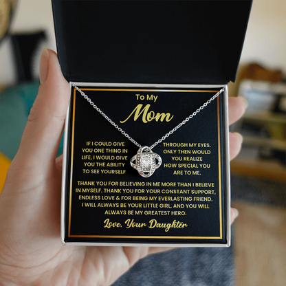 Mothers Day Necklace From Son Daughter to Mom Gifts, Loving Mother Necklace