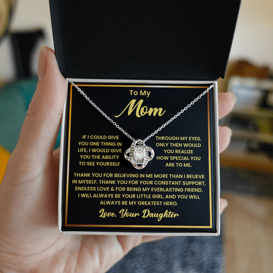Mothers Day Necklace From Son Daughter to Mom Gifts, Loving Mother Necklace