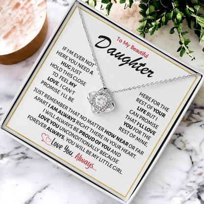 Daughter Necklace From Dad or Mom, She glows effortlessly wearing this piece