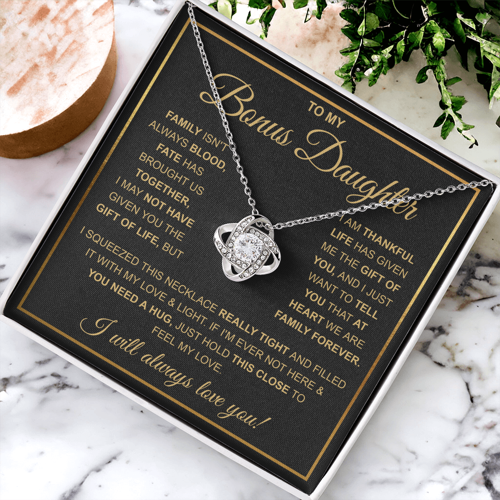 To My Stepdaughter Necklace, Adopted Daughter Birthday Gift