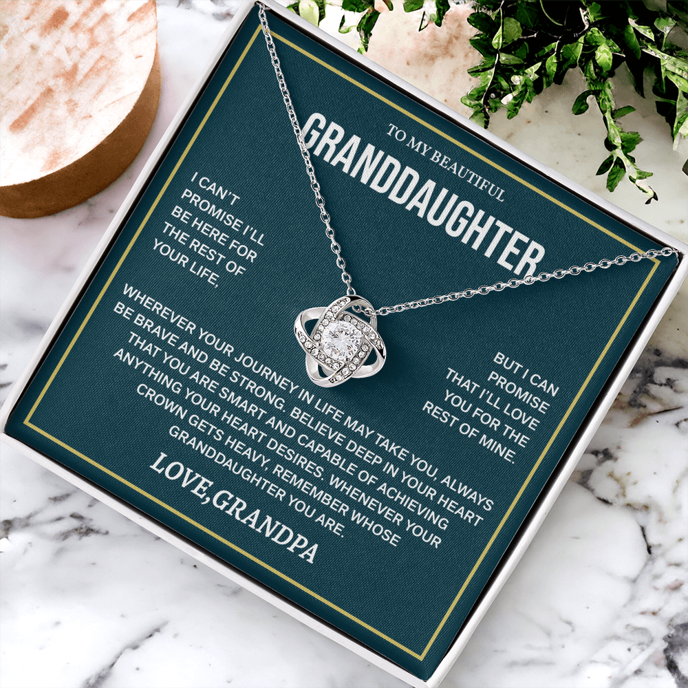 Granddaughter Necklace from Grandpa, Christmas Gifts