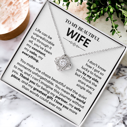 To My Wife Necklace Form Husband, Gift For Soulmate