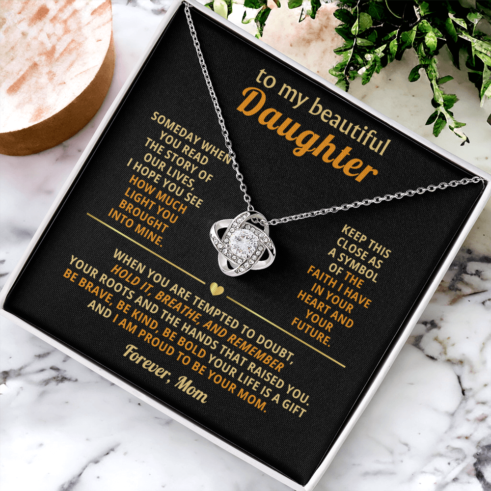 Mother Daughter Necklace, Every detail sparkles just like her