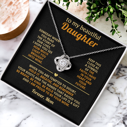 Mother Daughter Necklace, Every detail sparkles just like her