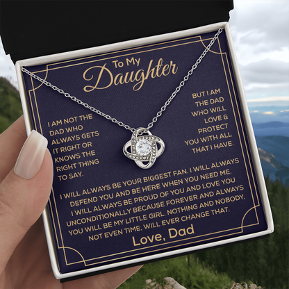 To My Beautiful Daughter Necklace, It Enhances The Magic In Her Smile
