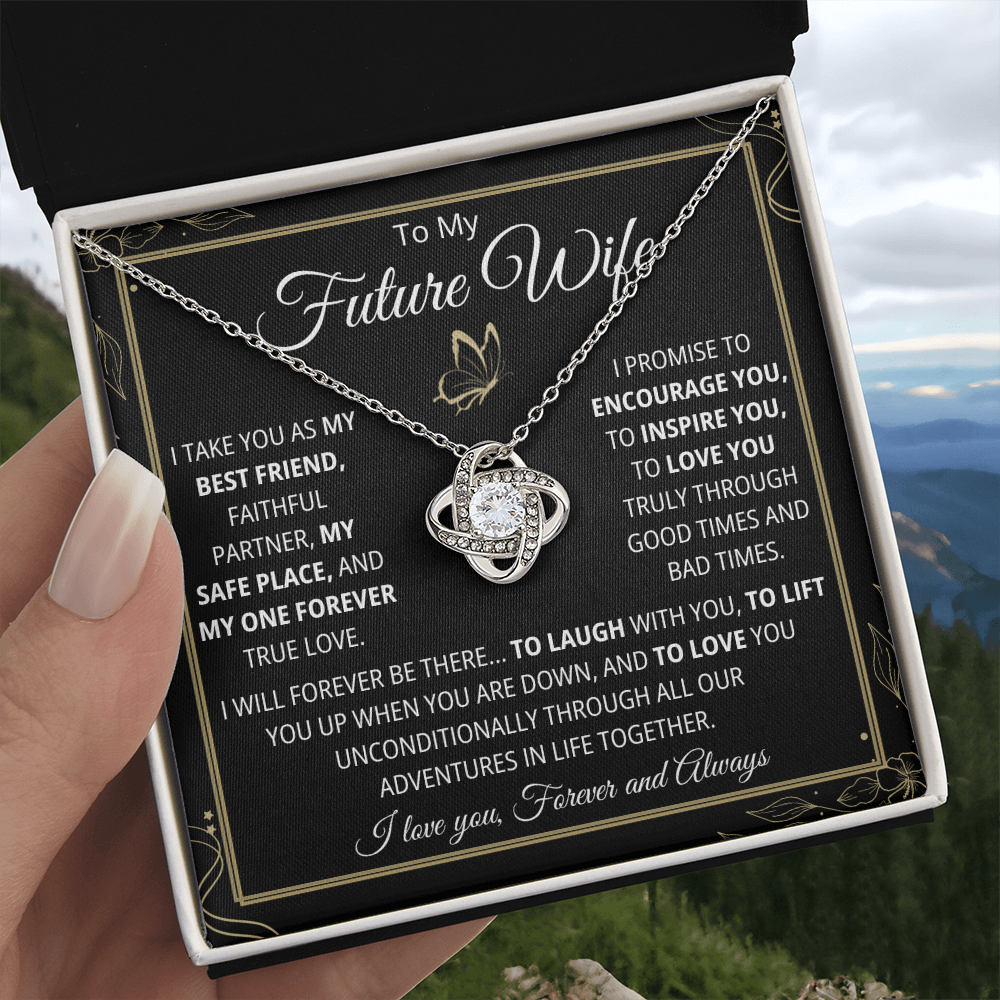 Future Wife Necklace, Love Knot Necklace