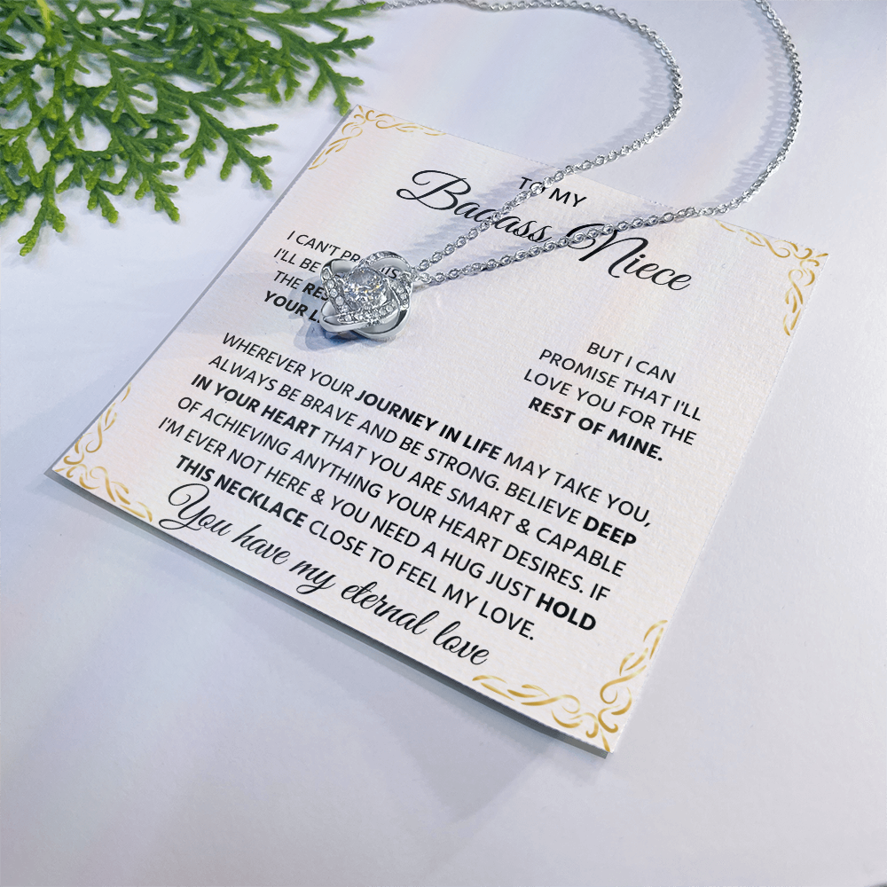 To My Badass Niece Gift, Unique Jewelry Pendant for Women