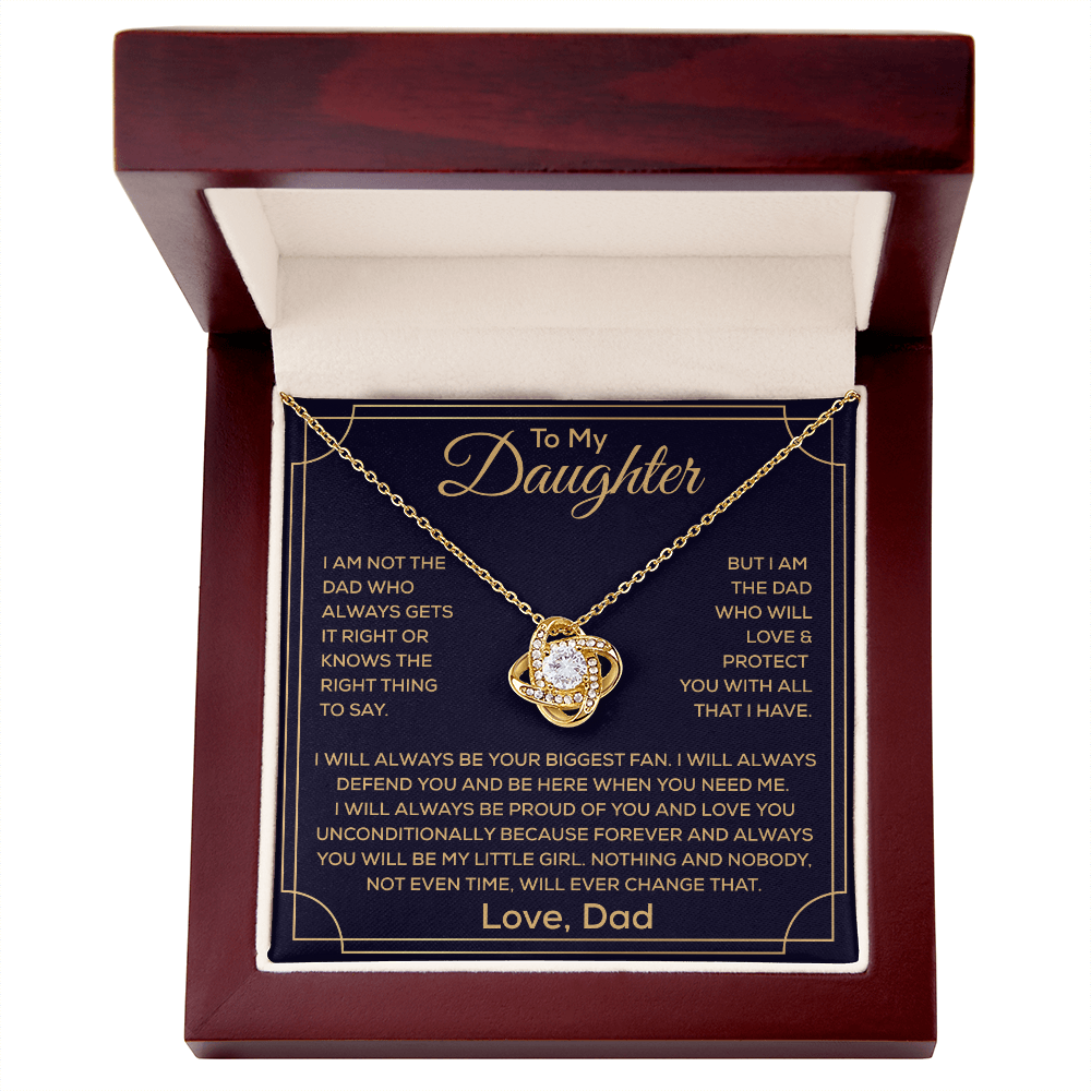 To My Beautiful Daughter Necklace, It Enhances The Magic In Her Smile