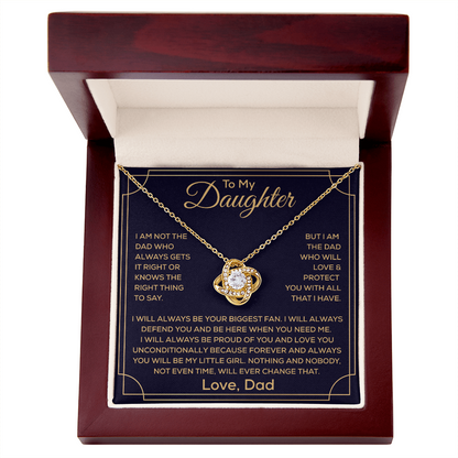 To My Beautiful Daughter Necklace, It Enhances The Magic In Her Smile