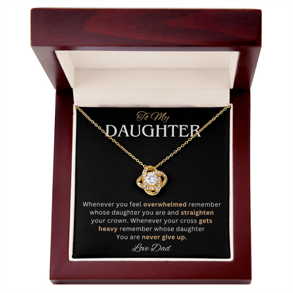 To My Daughter Necklace, She looks absolutely radiant with this necklace on