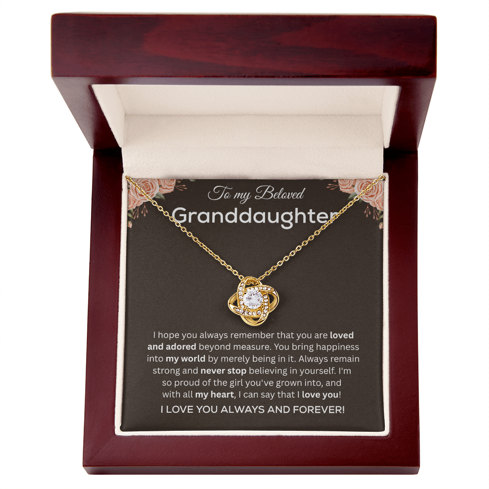 To My Granddaughter Necklace, Valentines Day Gifts for Her