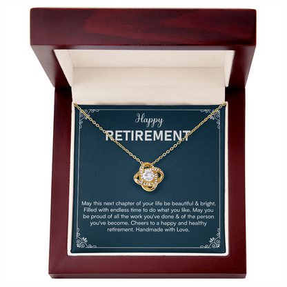 gift necklace with heartfelt message in a display box.