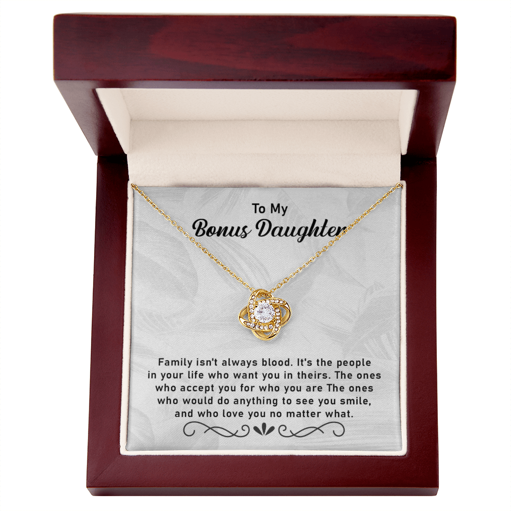 To My Bonus Daughter Necklace Gifts From Stepdad Stepmom