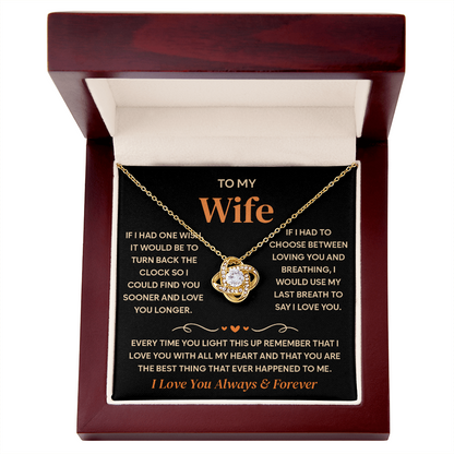To My Wife Necklace, Birthday Gifts for Her