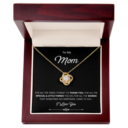 To My Beautiful Mom Necklace, Gift for Mom From Daughter or Son