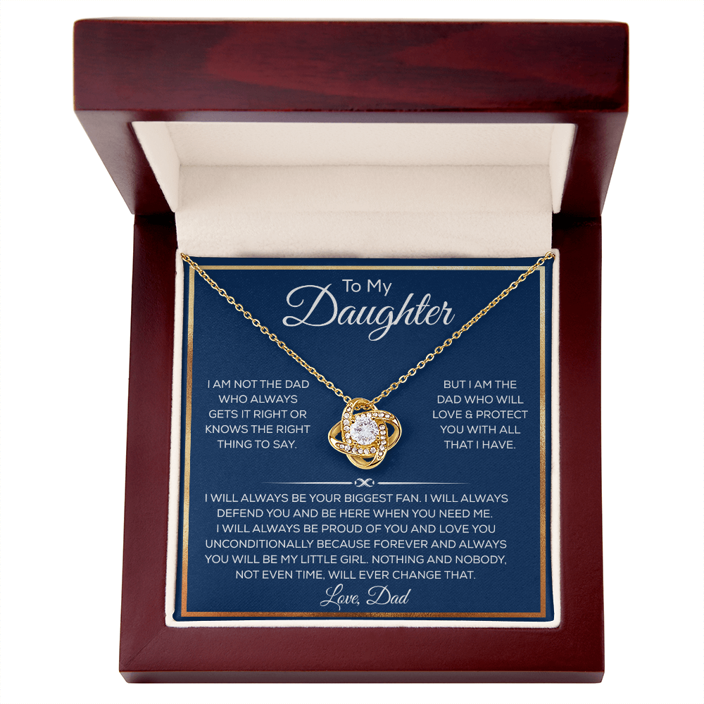 Daughter Necklace From Dad or Mom, It Adds A Glow to Her Beautiful Smile
