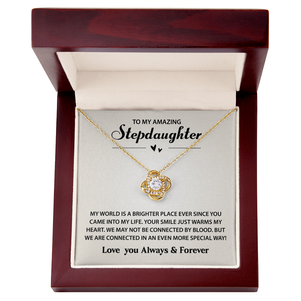 To My Amazing Stepdaughter Necklace Gifts, Best Gifts for Stepdaughter, Necklace for Stepdaughter