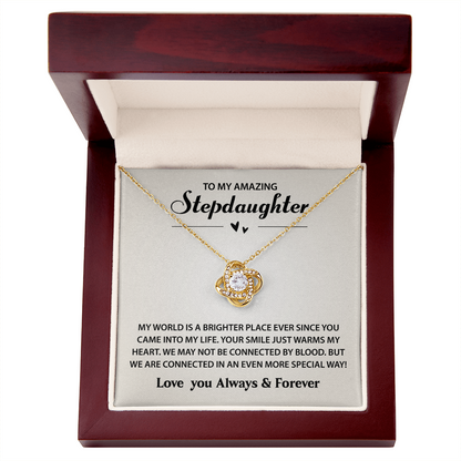 To My Amazing Stepdaughter Necklace Gifts, Best Gifts for Stepdaughter, Necklace for Stepdaughter