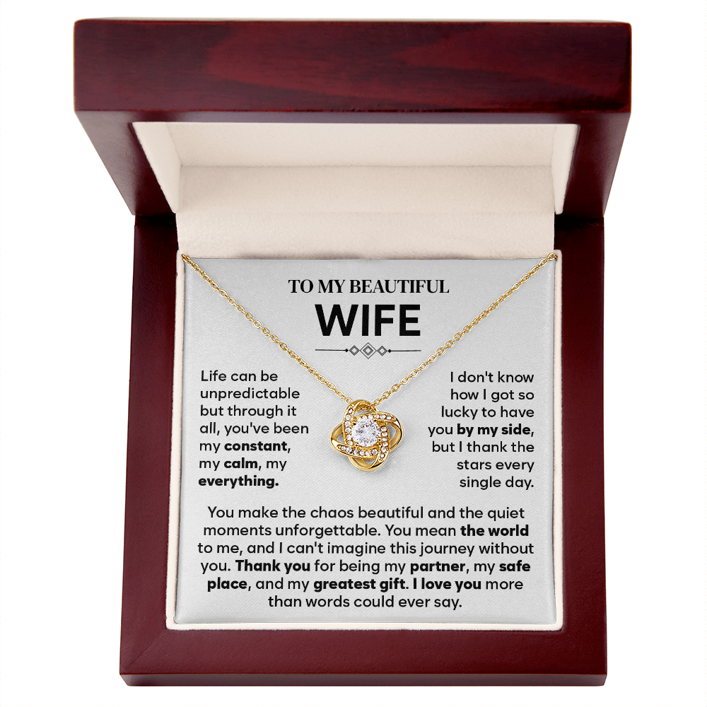 To My Wife Necklace Form Husband, Gift For Soulmate