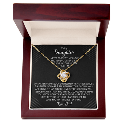 To My Daughter - You Are Braver Than You Believe Necklace