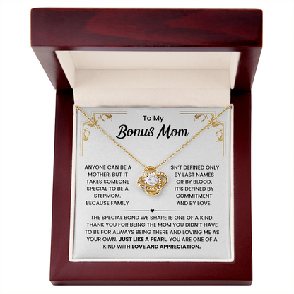 To My Bonus Mom Necklace From Stepson or Stepdaughter - Mother's Day Jewelry