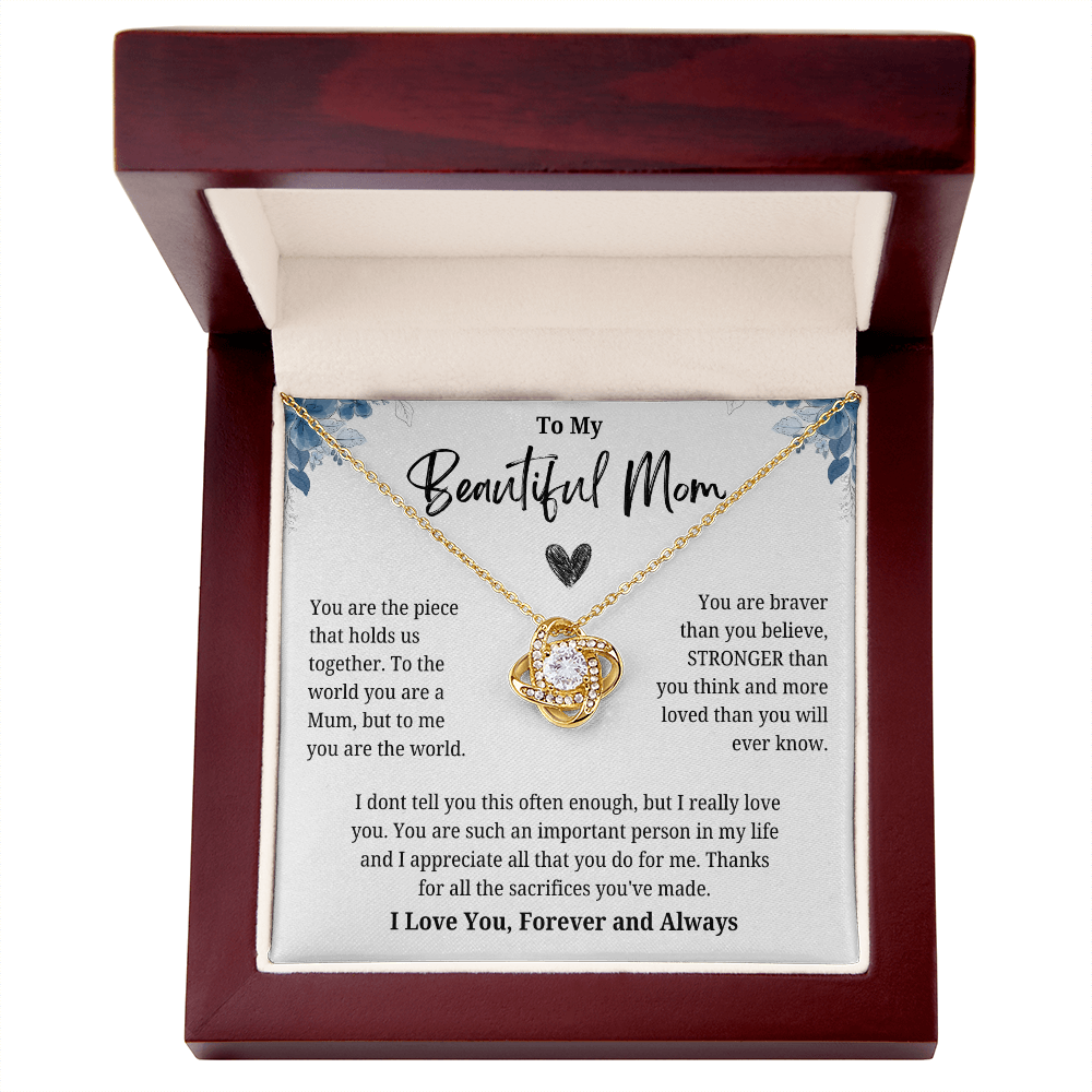 To My Beautiful Mom, Meaningful Mom Appreciation Keepsake