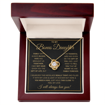 To My Stepdaughter Necklace, Adopted Daughter Birthday Gift