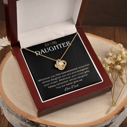To My Daughter Necklace, She looks absolutely radiant with this necklace on