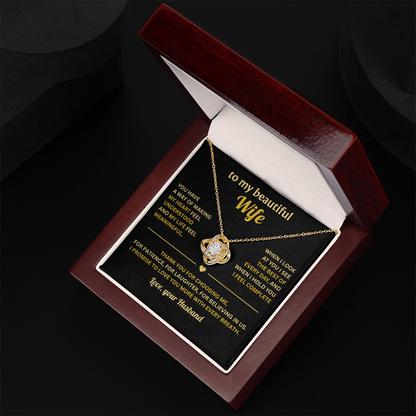 Love Knot Necklace For Wife, Birthday Gifts For Wife