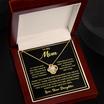 Mothers Day Necklace From Son Daughter to Mom Gifts, Loving Mother Necklace