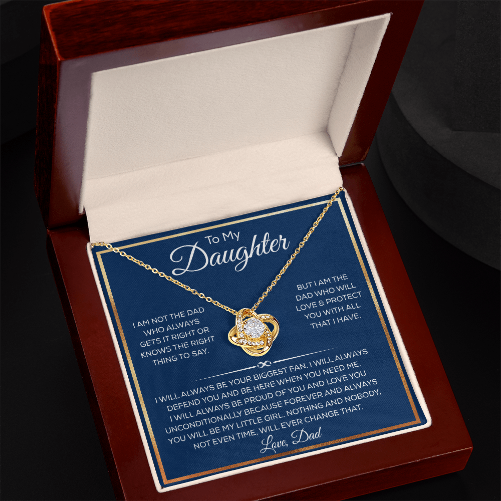 Daughter Necklace From Dad or Mom, It Adds A Glow to Her Beautiful Smile