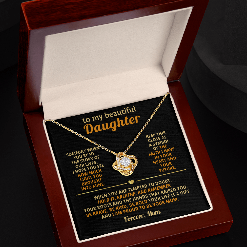 Mother Daughter Necklace, Every detail sparkles just like her