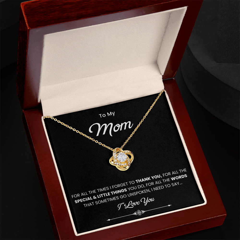 To My Beautiful Mom Necklace, Gift for Mom From Daughter or Son