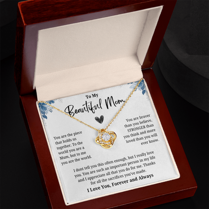 To My Beautiful Mom, Meaningful Mom Appreciation Keepsake