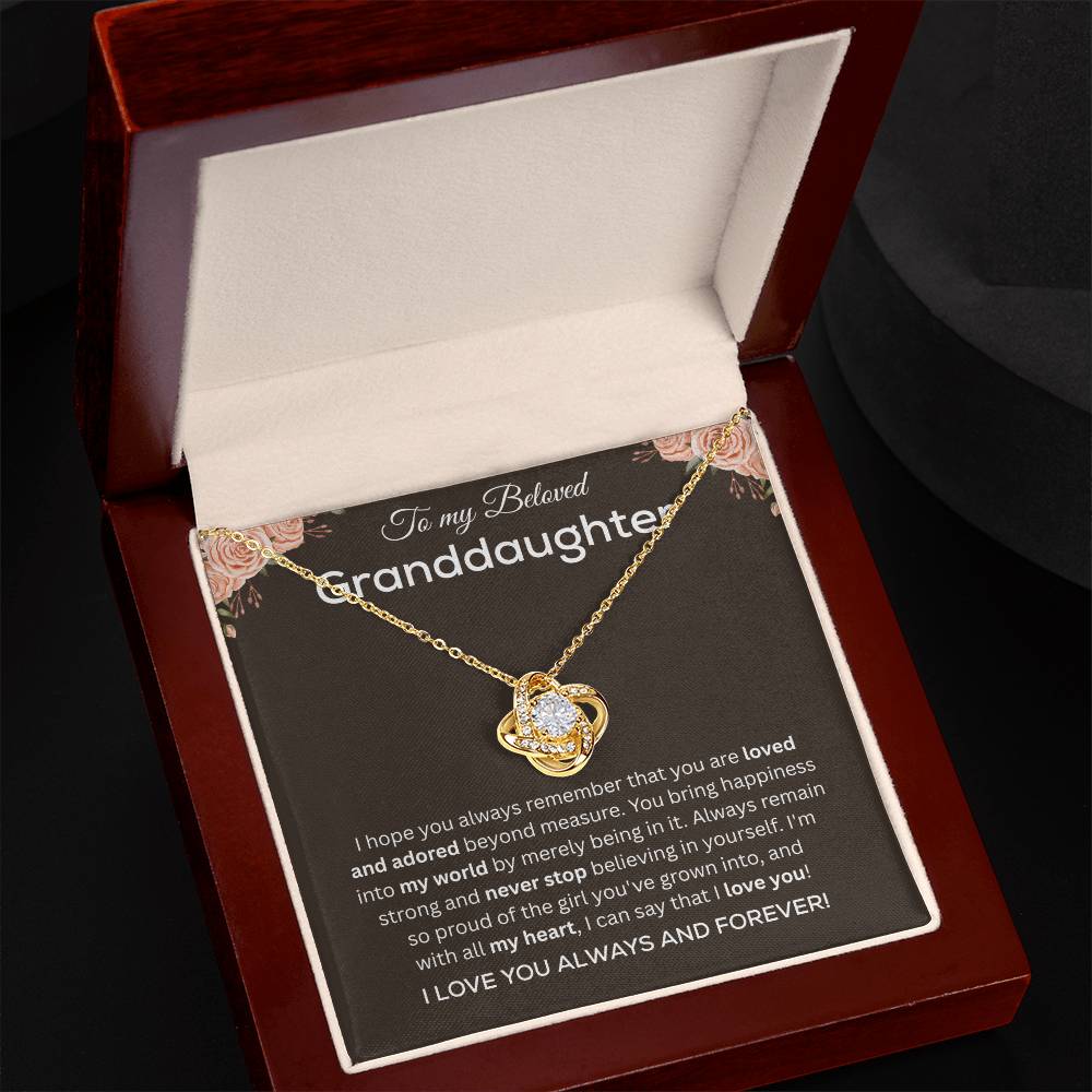 To My Granddaughter Necklace, Valentines Day Gifts for Her