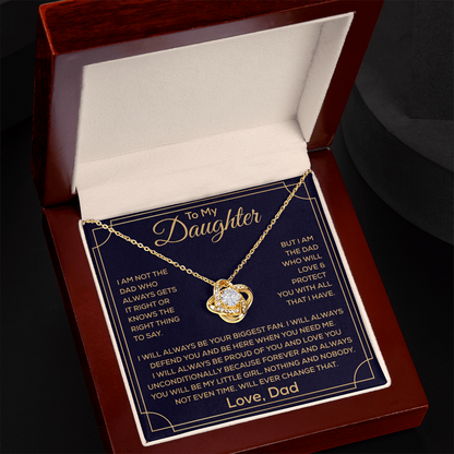 To My Beautiful Daughter Necklace, It Enhances The Magic In Her Smile