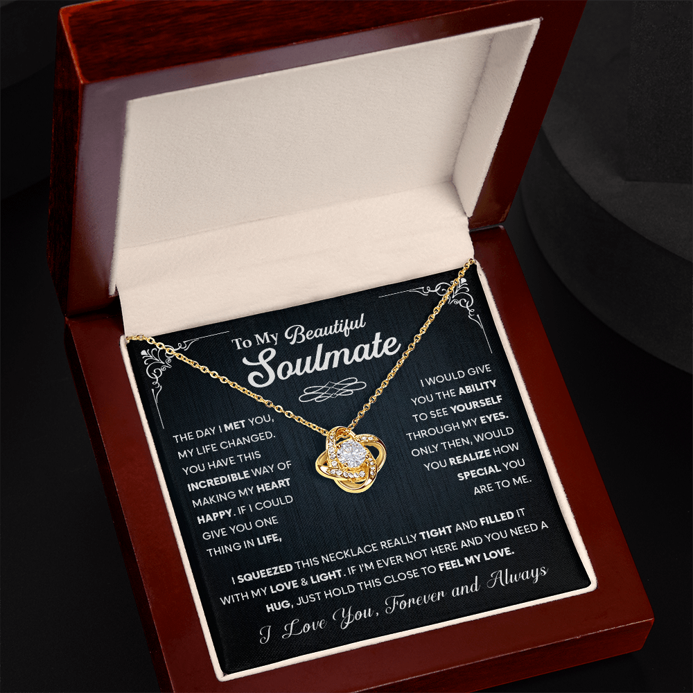 To My Soulmate Necklace, Wife Necklace