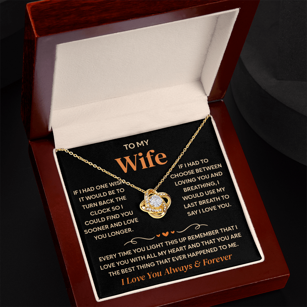 To My Wife Necklace, Birthday Gifts for Her