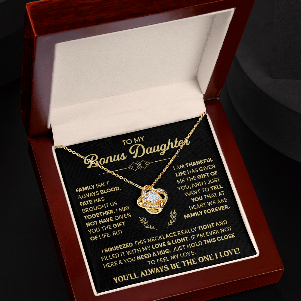 Bonus Daughter Gifts from Stepdad, Her beauty glows effortlessly with this necklace