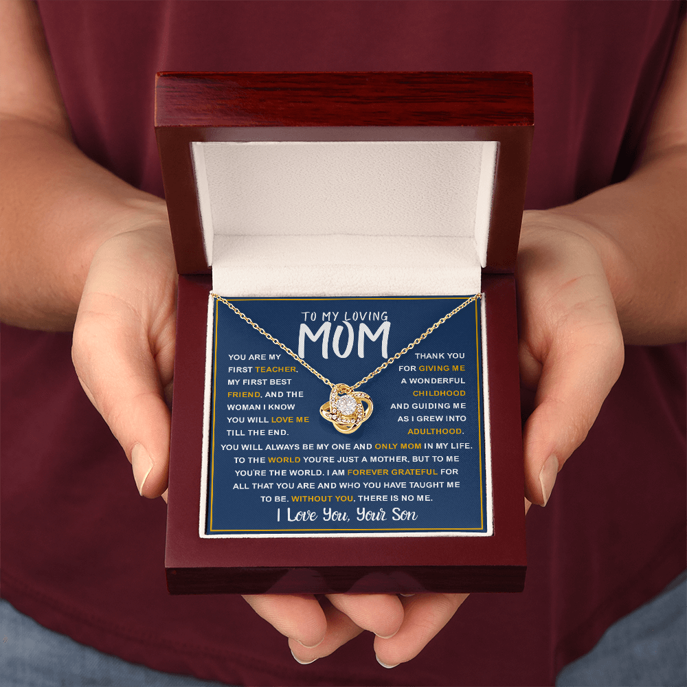 To My Loving Mom from Son – First Teacher & Forever Love Gift