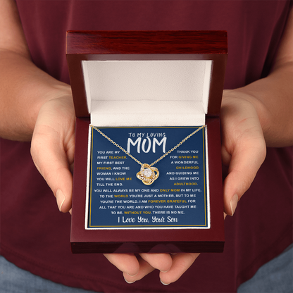 To My Loving Mom from Son – First Teacher & Forever Love Gift